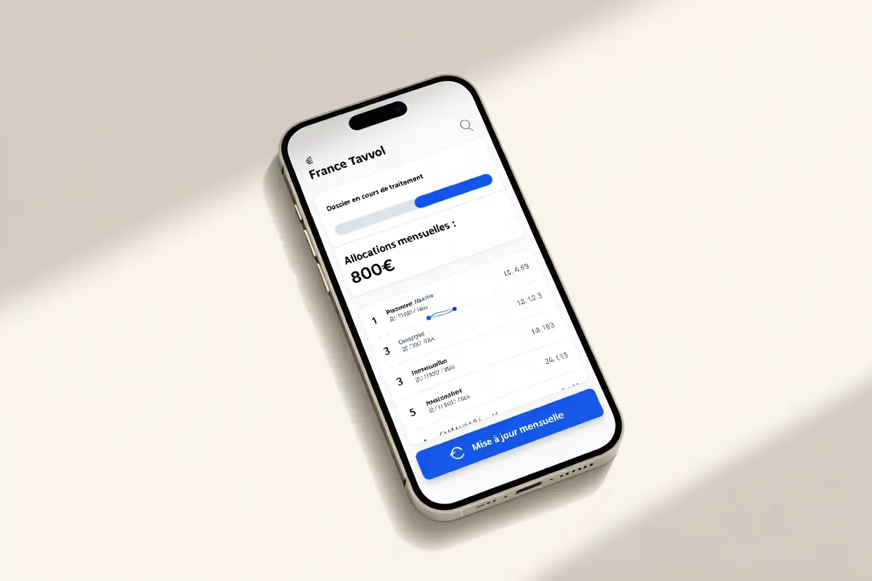 Application France Travail sur mobile