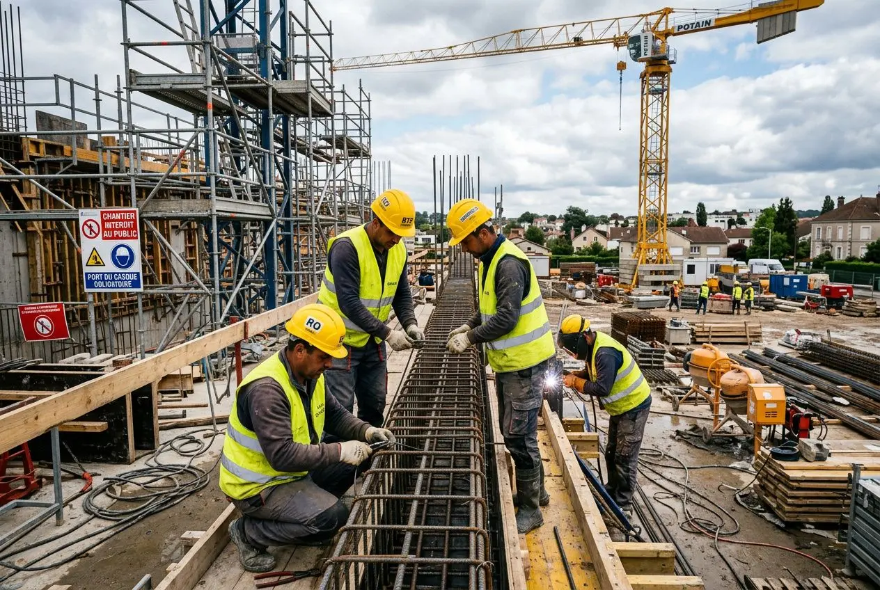 Équipe de construction roumaine en France
