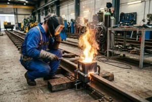 Lire la suite à propos de l’article Soudure aluminothermie : principe et applications de la soudure aluminothermique