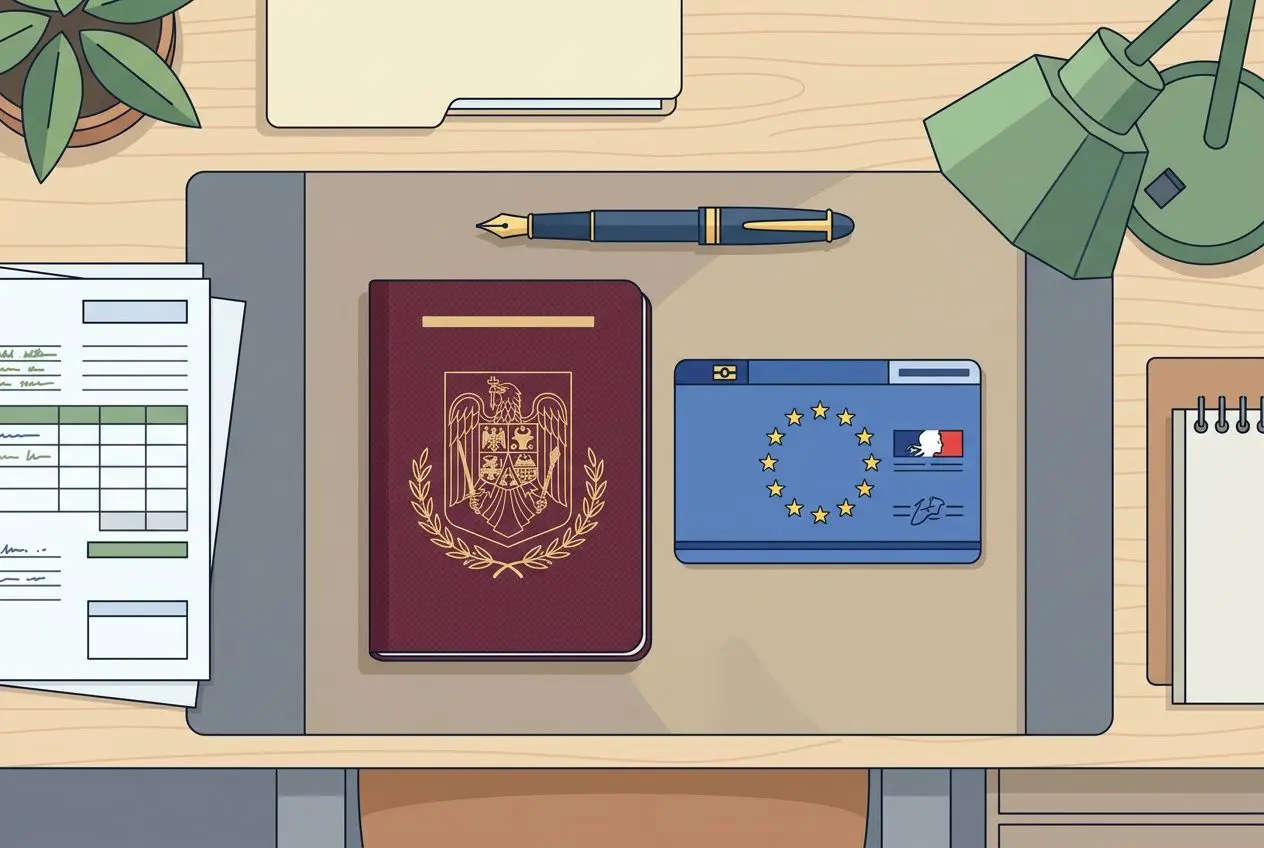 Processus administratif pour embauche: passeport et documents, carte européenne et formulaire. comment embaucher un roumain en france.